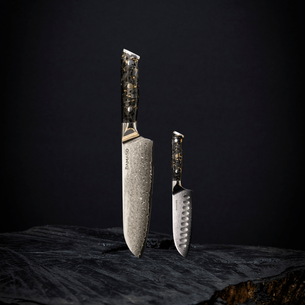 2er-Starter-Set – Black Aurora - Santoku groß + klein