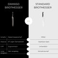 Brotmesser - Black Pearl Damastmesser Damaso