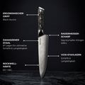 Chef Knife - Black Aurora Damastmesser