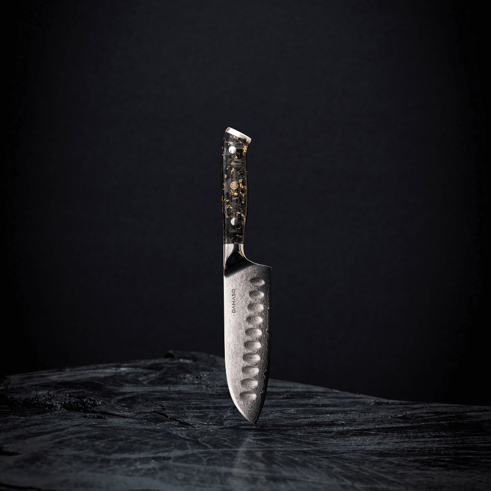 Santoku Messer (klein) - Black Aurora