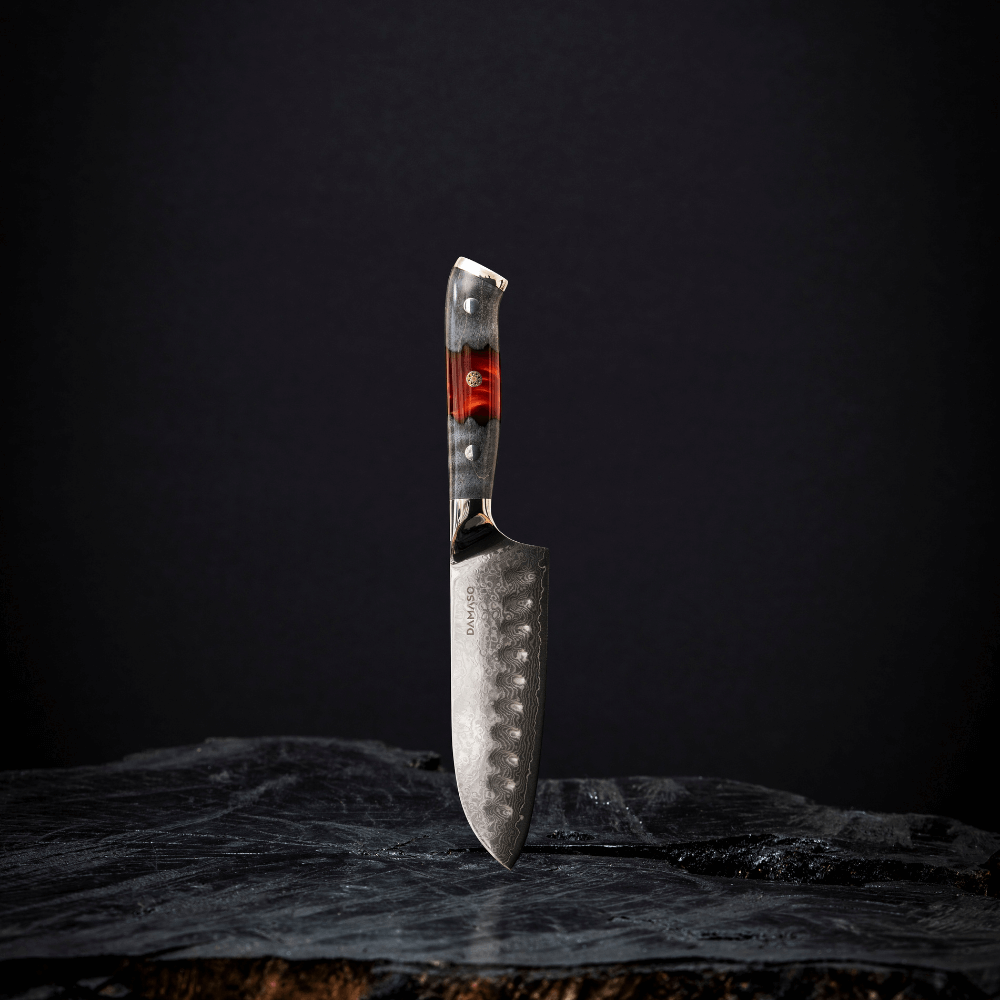 Santoku Messer (klein) - Red Ash