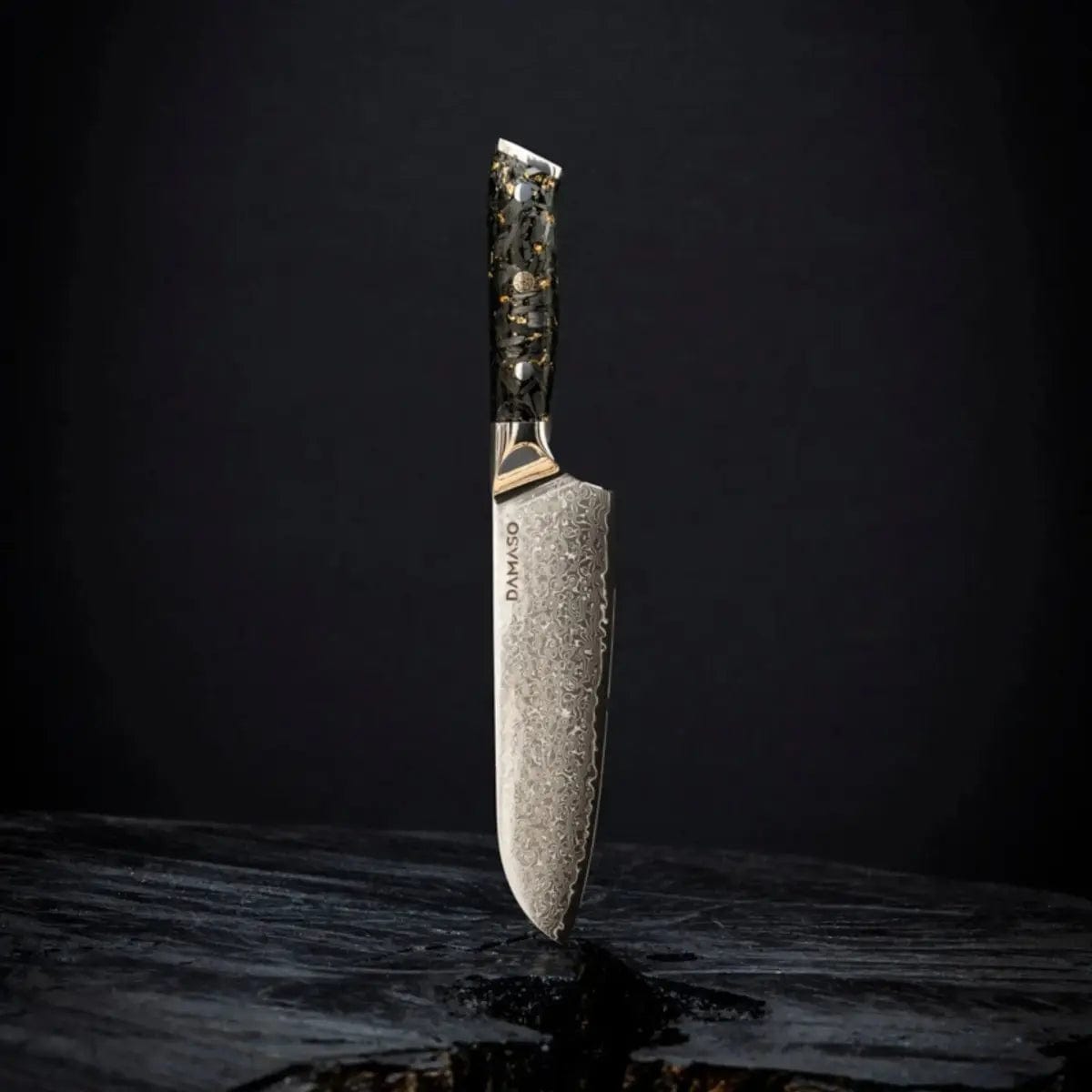 Santoku Messer - Black Aurora